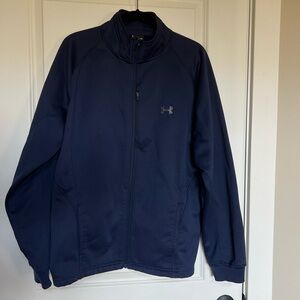 Navy Blue Men’s Under Armour Zip Up Jacket LIKE NEW